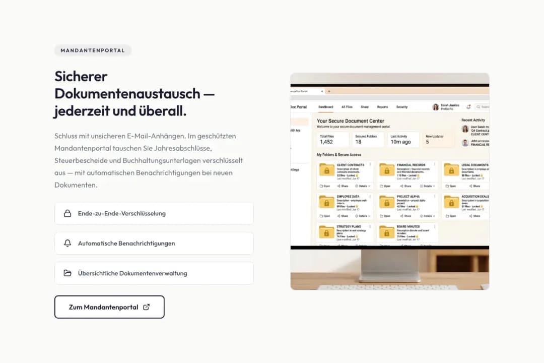 Steuerberater Hoffmann — Mandantenportal