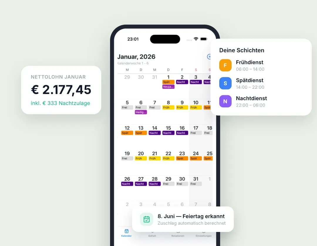 Turnus — Schichtplaner App für österreichische Arbeitnehmer